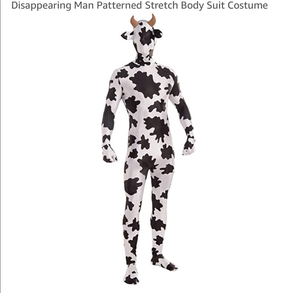 Disappearing man Cow costume